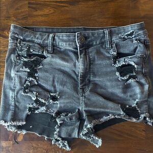 American Eagle Outfitters Black Denim Shorts
